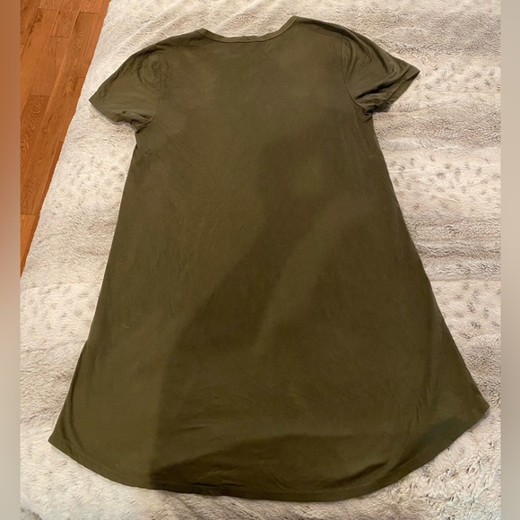 Faux suede tshirt dress - Picture 2 of 2